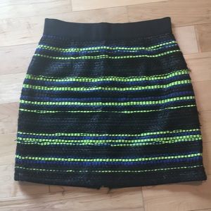 Milly Zip-Back skirt